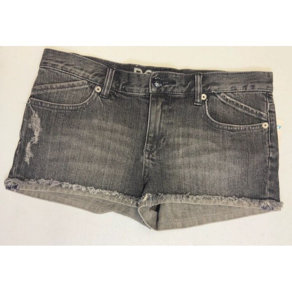 Roxy Womens Low Rise Y2K Denim Shorts Black Size 9 New